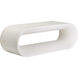 Capsule White Outdoor Bench